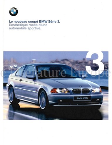 1999 BMW 3 SERIES COUPÉ BROCHURE FRENCH