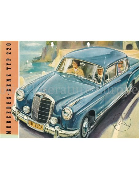 1955 MERCEDES BENZ TYP 220 PROSPEKT DEUTSCH