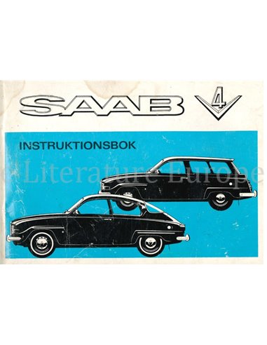1970 SAAB 96 V4 OWNERS MANUAL SWEDISH