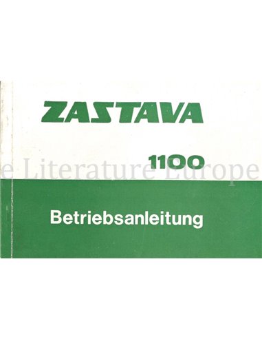 1979 ZASTAVA 1100 OWNERS MANUAL GERMAN