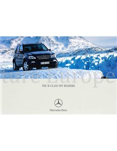 2001 MERCEDES BENZ M KLASSE PROSPEKT ENGLISCH