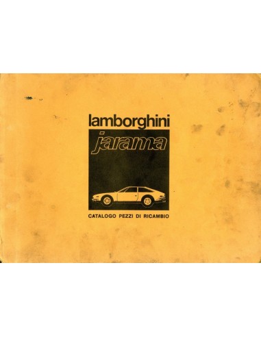 1970 LAMBORGHINI JARAMA ONDERDELENBOEK ITALIAANS