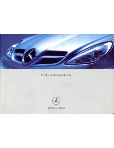 2003 MERCEDES BENZ SLK KLASSE INSTRUCTIEBOEKJE DUITS