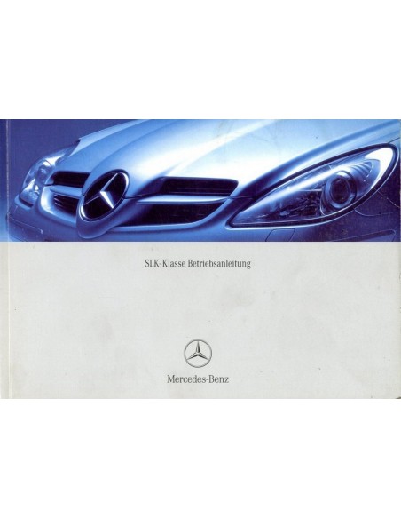 2003 MERCEDES BENZ SLK KLASSE INSTRUCTIEBOEKJE DUITS