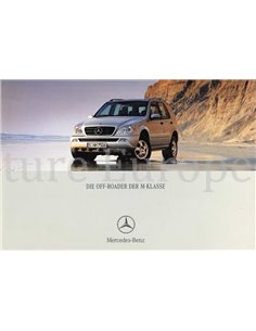 2001 MERCEDES BENZ M CLASS BROCHURE GERMAN