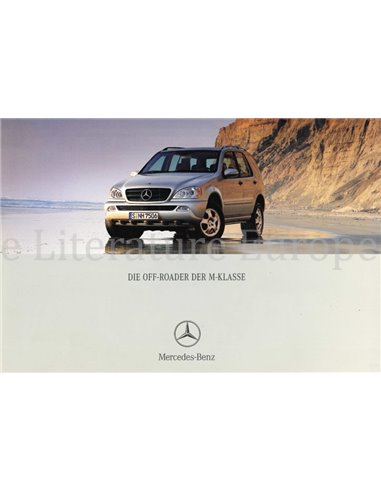 2001 MERCEDES BENZ M CLASS BROCHURE GERMAN