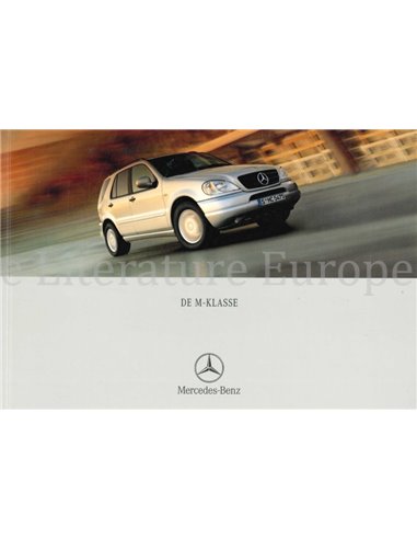 2001 MERCEDES BENZ M KLASSE BROCHURE NEDERLANDS