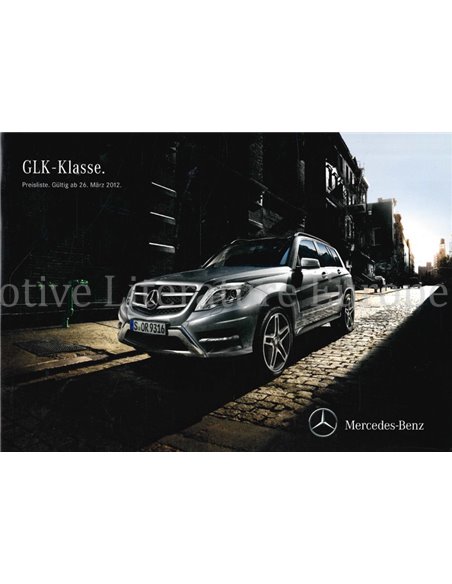 2011 MERCEDES BENZ GLK KLASSE PROSPEKT DEUTSCH