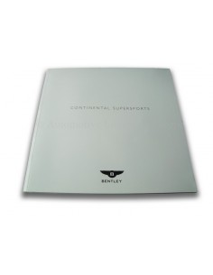 2009 BENTLEY CONTINENTAL SUPERSPORTS BROCHURE ENGLISCH