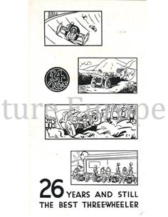 1939 MORGAN PROGRAMMA BROCHURE ENGLISH