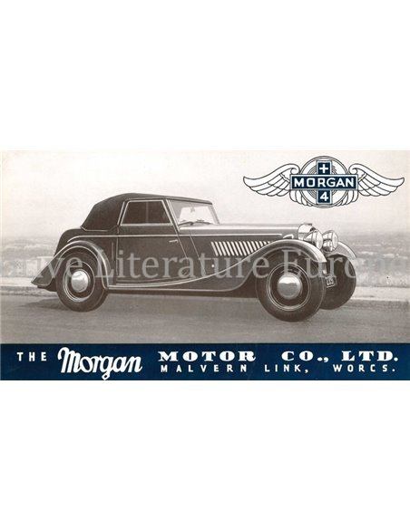 1938 MORGAN TWO-SEATER | COUPE BROCHURE ENGLISH