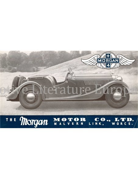 1938 MORGAN TWO-SEATER | COUPE BROCHURE ENGLISH