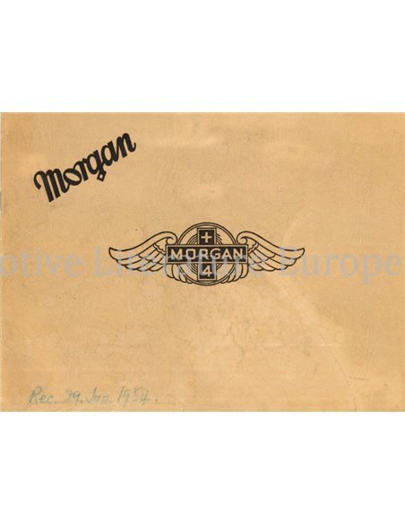 1954 MORGAN PRGRAMM PROSPEKT ENGLISCH