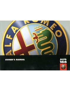 1999 ALFA ROMEO 166 INSTRUCTIEBOEKJE ENGELS