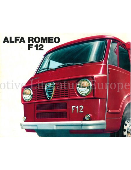 1967 ALFA ROMEO F12 BROCHURE ITALIAN