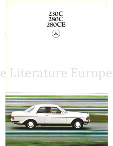 1977 MERCEDES BENZ E KLASSE COUPE PROSPEKT NIEDERLÄNDISCH