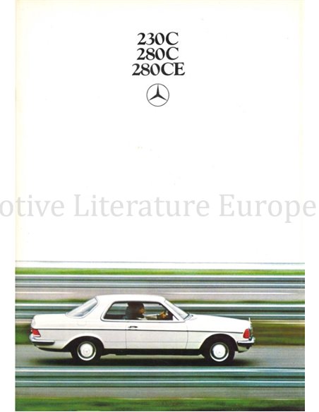 1977 MERCEDES BENZ E CLASS COUPE BROCHURE DUTCH