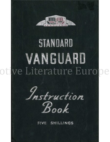 1948 STANDARD VANGUARD BETRIEBSANLEITUNG ENGLISCH 