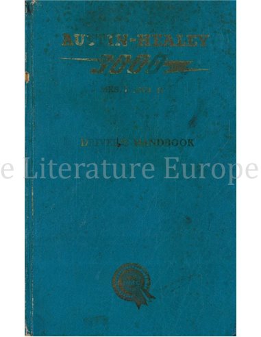 1962 AUSTIN HEALEY 3000 MKS I & II INSTRUCTIEBOEKJE ENGELS