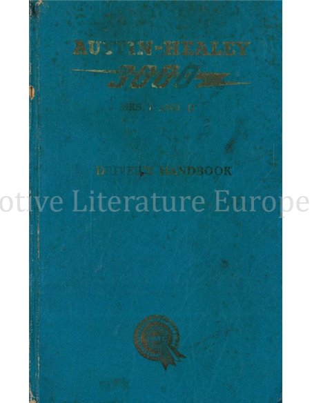 1962 AUSTIN HEALEY 3000 MKS I & II INSTRUCTIEBOEKJE ENGELS