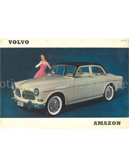 1958 VOLVO AMAZON LEAFLET NEDERLANDS