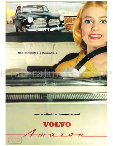 1958 VOLVO AMAZON PROSPEKT NIEDERLÄNDISCH