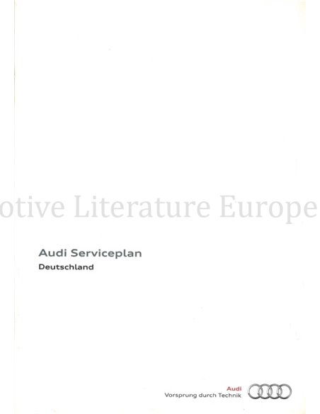 2011 AUDI A8 SERVICEBOEKJE DUITS