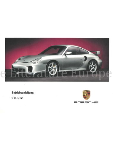 2003 PORSCHE 911 GT2 OWNERS MANUAL GERMAN