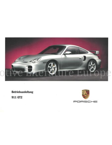 2003 PORSCHE 911 GT2 INSTRUCTIEBOEKJE DUITS