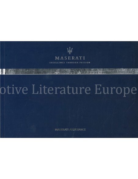 2009 MASERATI ASSICTANCE HANDBUCH