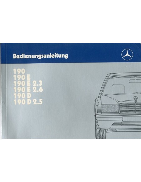 1987 MERCEDES BENZ 190 INSTRUCTIEBOEKJE DUITS