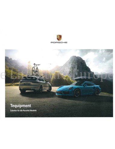 2019 PORSCHE TEQUIPMENT BROCHURE GERMAN