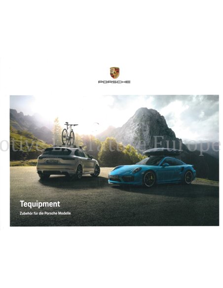 2019 PORSCHE TEQUIPMENT BROCHURE GERMAN