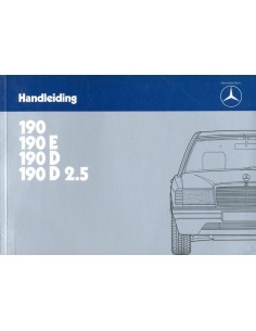 1985 MERCEDES BENZ 190 INSTRUCTIEBOEKJE NEDERLANDS