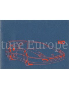 1987 FERRARI F40 PRESSKIT GERMAN 478/87