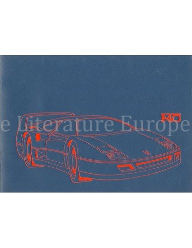 1987 FERRARI F40 PRESSKIT GERMAN 478/87