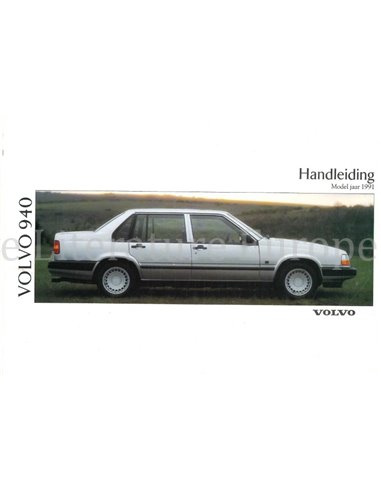 1991 VOLVO 940 OWNERS MANUAL DUTCH