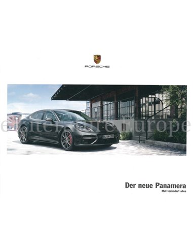 2017 PORSCHE PANAMERA BROCHURE DUITS