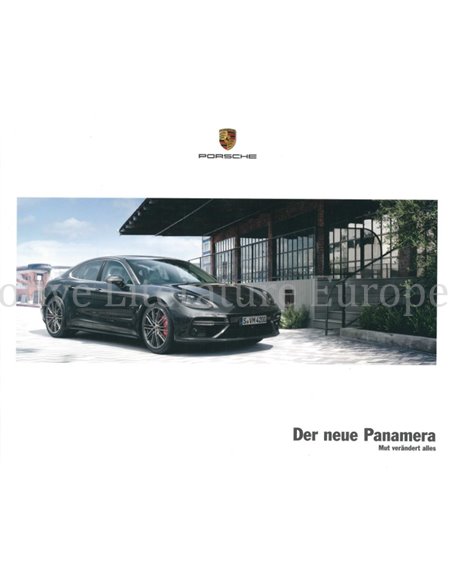 2017 PORSCHE PANAMERA BROCHURE GERMAN