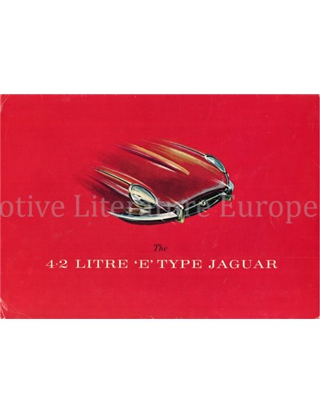 1965 JAGUAR E TYPE 4.2 LITRE PROSPEKT NIEDERLÄNDISCH