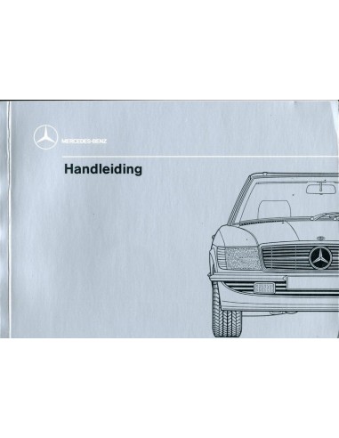 1989 MERCEDES BENZ SL KLASSE INSTRUCTIEBOEKJE NEDERLANDS