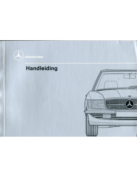 1989 MERCEDES BENZ SL KLASSE INSTRUCTIEBOEKJE NEDERLANDS