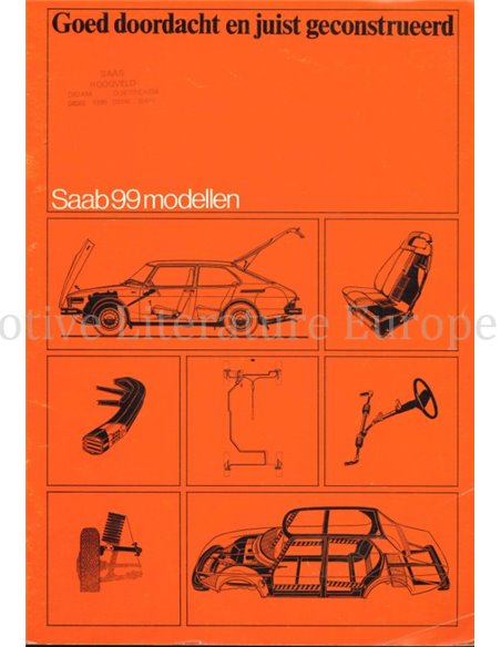 1977 SAAB 99 BROCHURE DUTCH