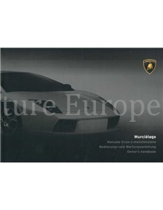 2001 LAMBORGHINI MURCIÉLAGO BETRIEBSANLEITUNG IT | DE | GB