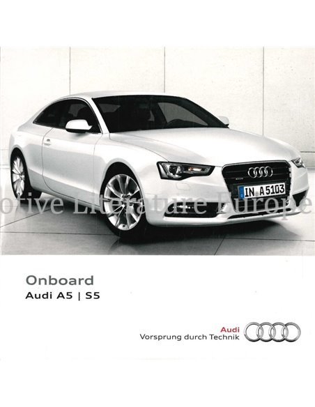 2014 AUDI A5 | S5 OWNERS MANUAL (ONBOARD) MULTILINGUAL