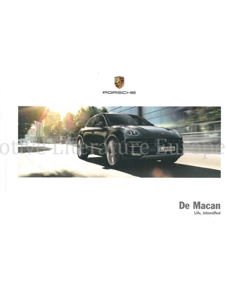 2016 PORSCHE MACAN HARDCOVER BROCHURE NEDERLANDS