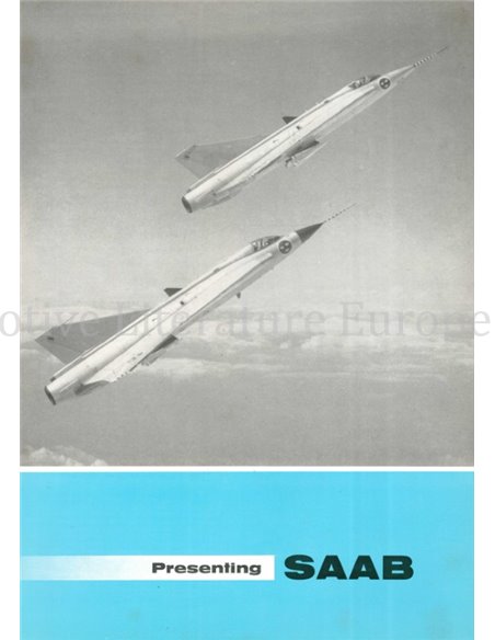 1962 SAAB FLUGZUEGE PROSPEKT NIEDERLÄNDISCH