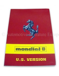 1981 FERRARI MONDIAL 8 INSTRUCTIEBOEKJE USA VERSIE 215/81