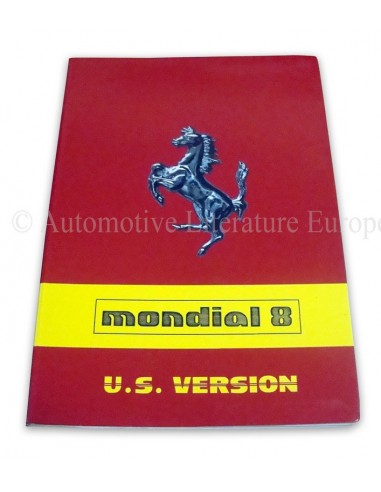 1981 FERRARI MONDIAL 8 INSTRUCTIEBOEKJE USA VERSIE 215/81