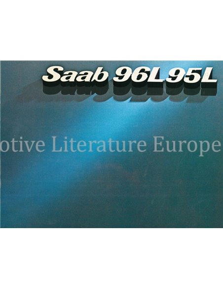 1977 SAAB 95L 96L V4 BROCHURE DUTCH